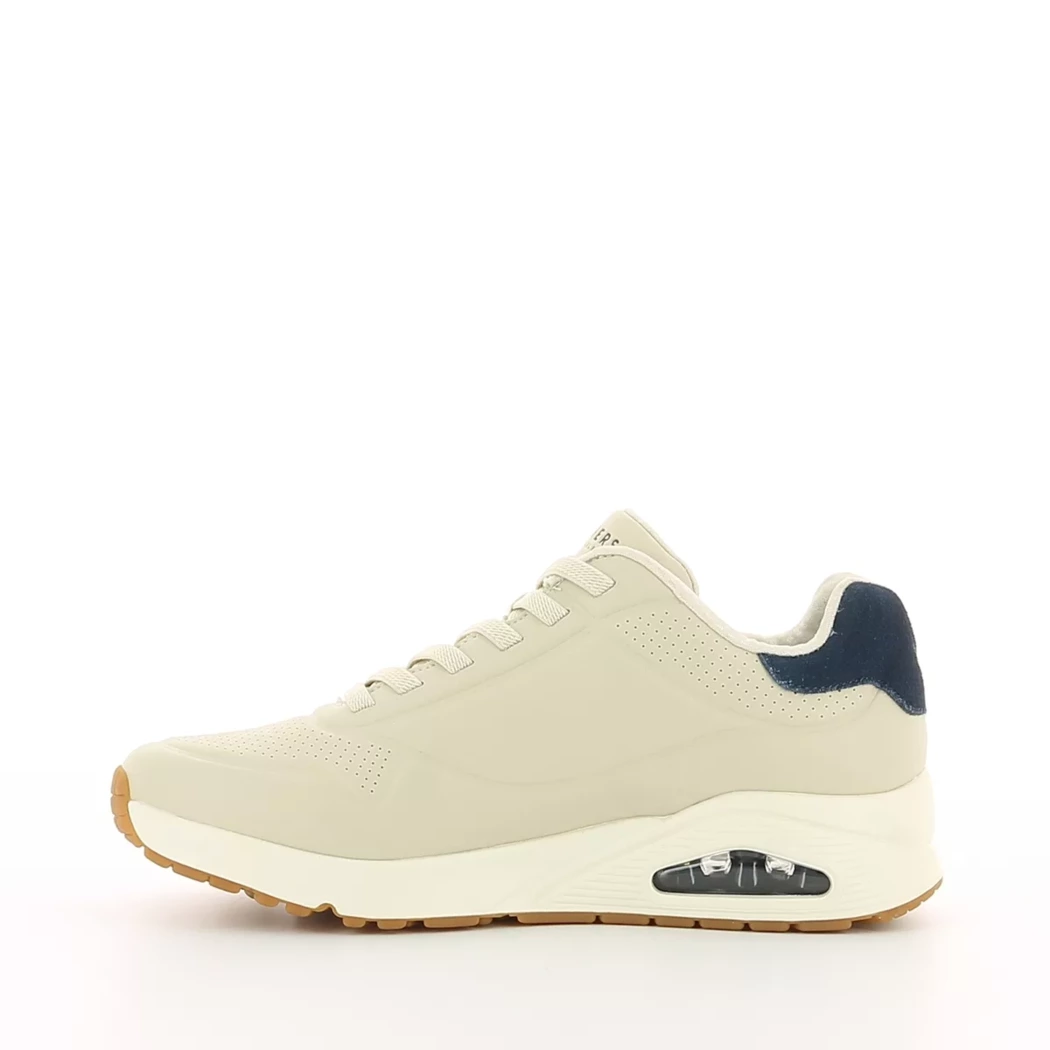 Image (4) de la chaussures Skechers - Baskets Beige en Cuir synthétique
