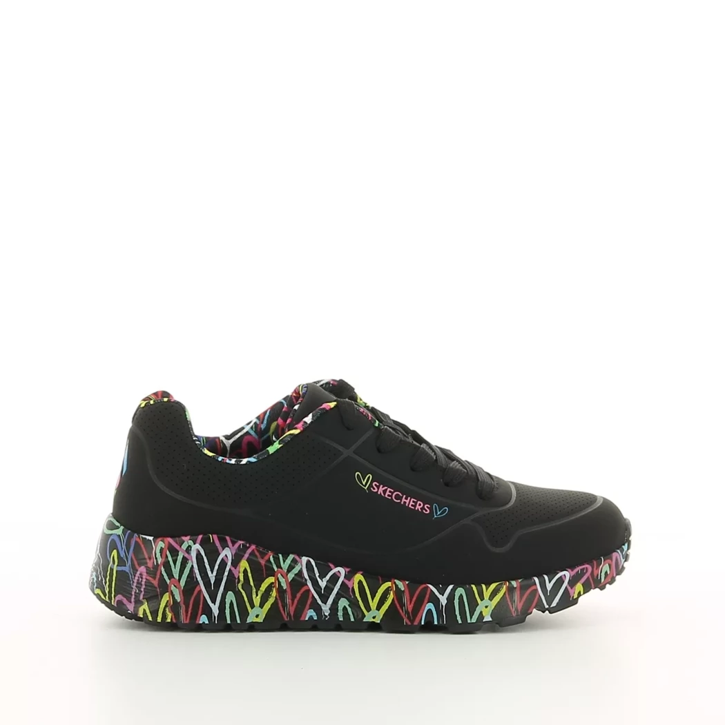 Image (2) de la chaussures Skechers - Baskets Noir en Cuir synthétique