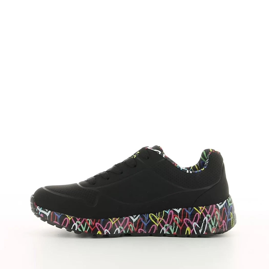 Image (4) de la chaussures Skechers - Baskets Noir en Cuir synthétique