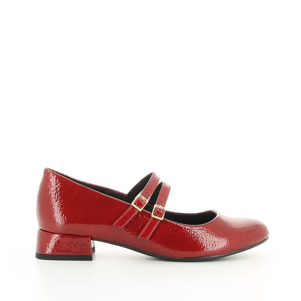 Image (2) de la chaussures Marco Tozzi - Ballerines Rouge en Cuir synthétique