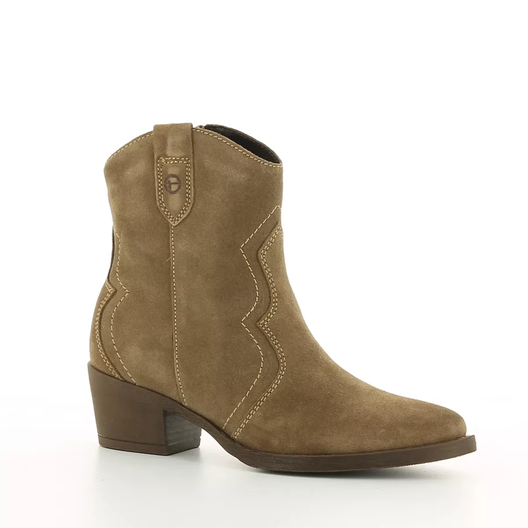 Image (1) de la chaussures Tamaris - Boots Taupe en Cuir nubuck