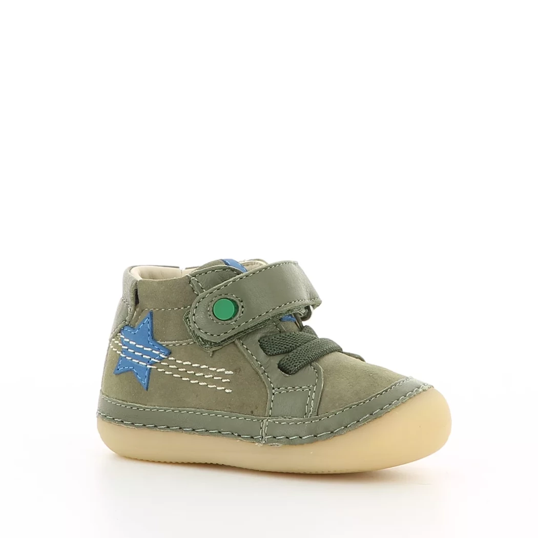 Image (1) de la chaussures Kickers - Bottines Vert en Cuir Image (1) de la chaussures Kickers - Bottines Vert en Cuir
