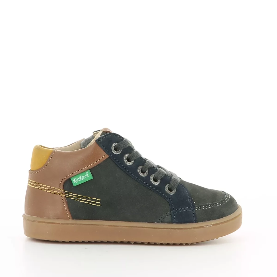 Image (2) de la chaussures Kickers - Bottines Vert en Cuir nubuck