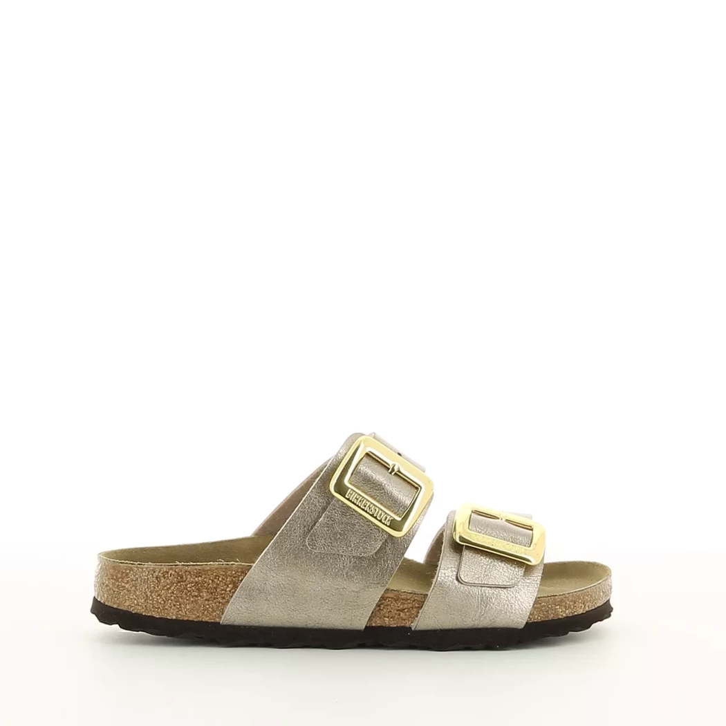 Image (2) de la chaussures Birkenstock - Mules et Sabots Taupe en Cuir synthétique Image (2) de la chaussures Birkenstock - Mules et Sabots Taupe en Cuir synthétique