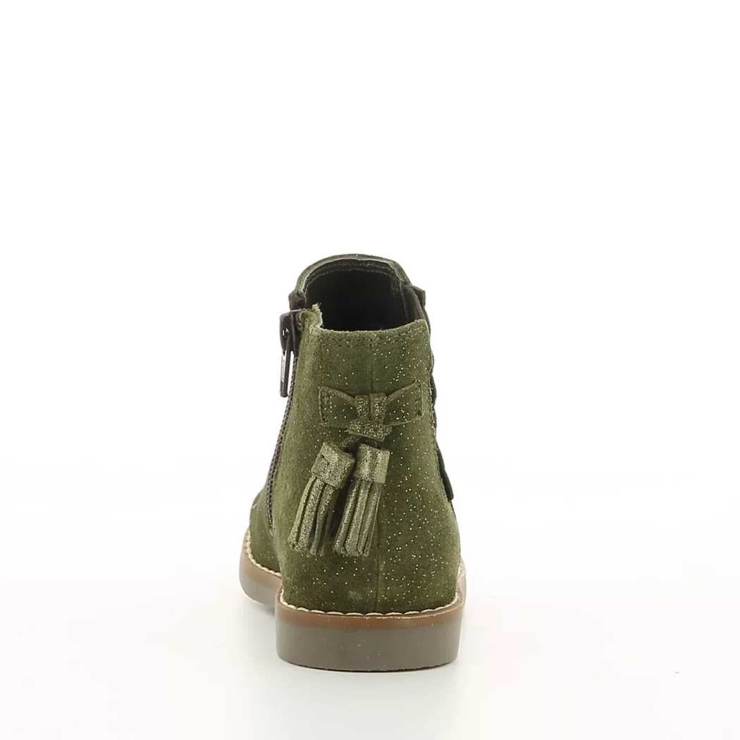 Image (3) de la chaussures Les Fees de Bengale - Boots Vert en Cuir synthétique