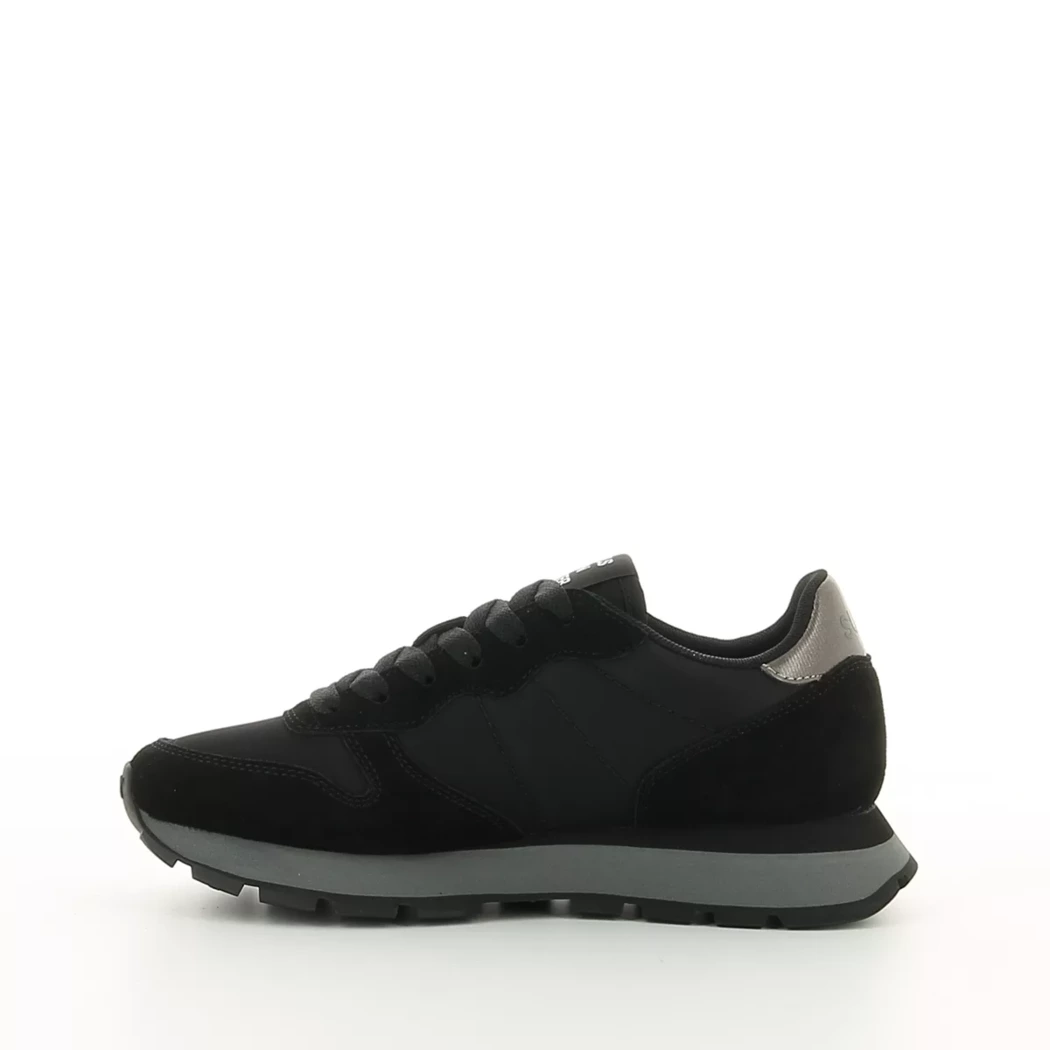 Image (4) de la chaussures Sun68 - Baskets Noir en Cuir nubuck