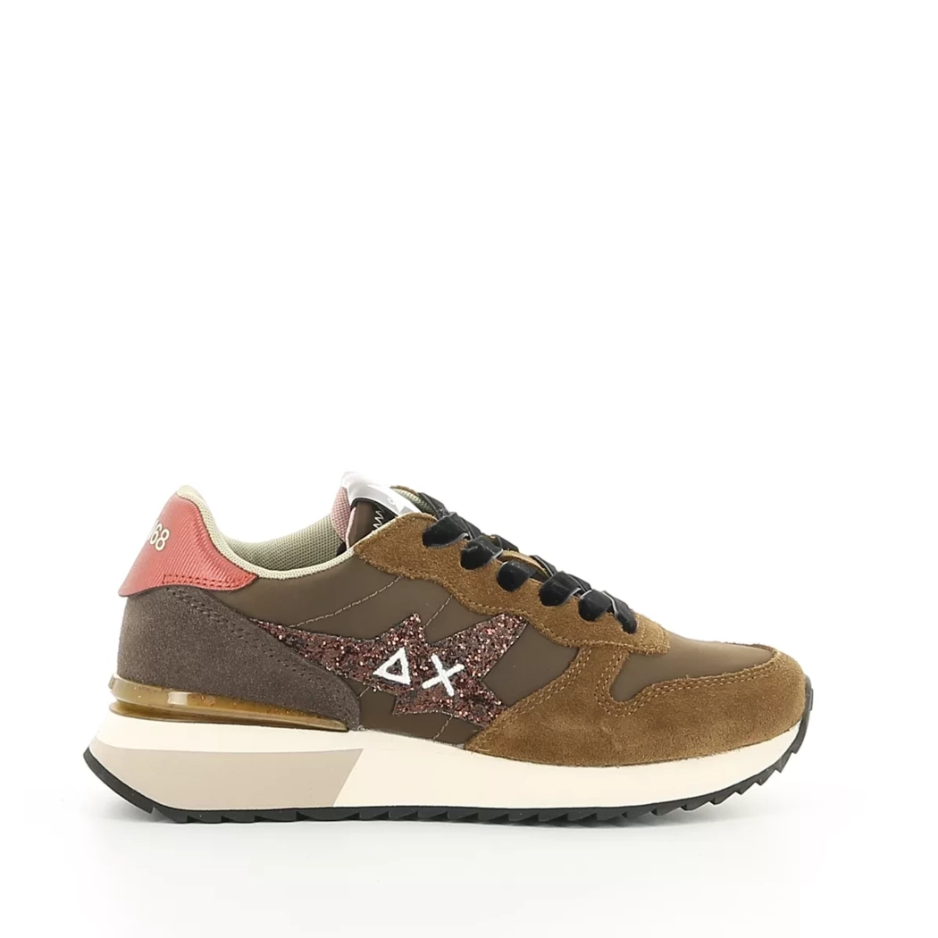 Image (2) de la chaussures Sun68 - Baskets Taupe en Cuir nubuck