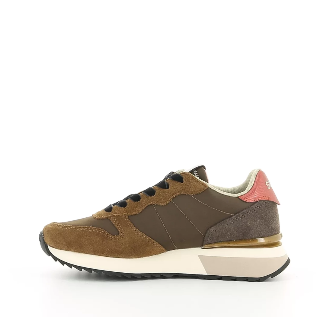 Image (4) de la chaussures Sun68 - Baskets Taupe en Cuir nubuck