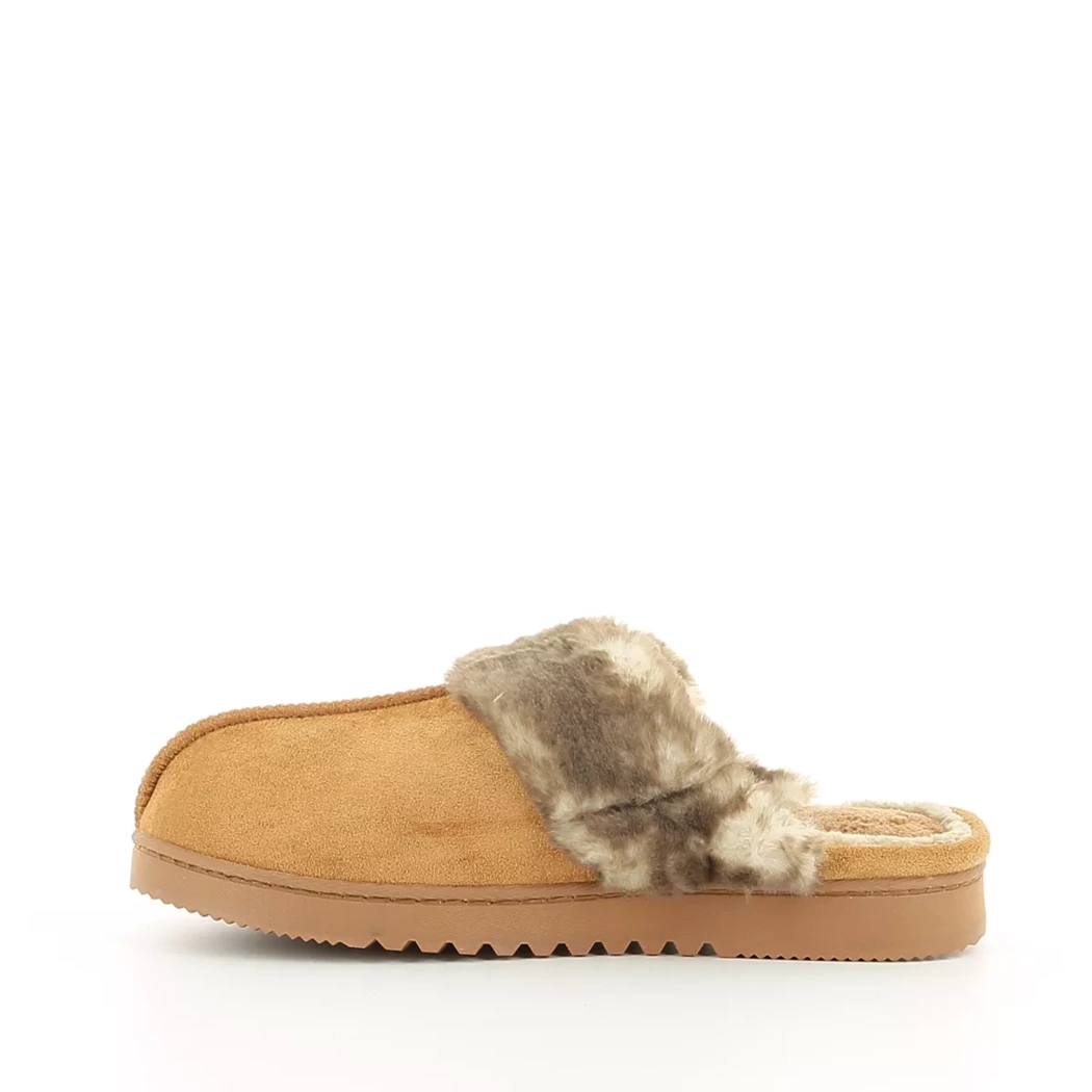 Image (4) de la chaussures Isotoner - Pantoufles et Chaussons Cuir naturel / Cognac en Textile