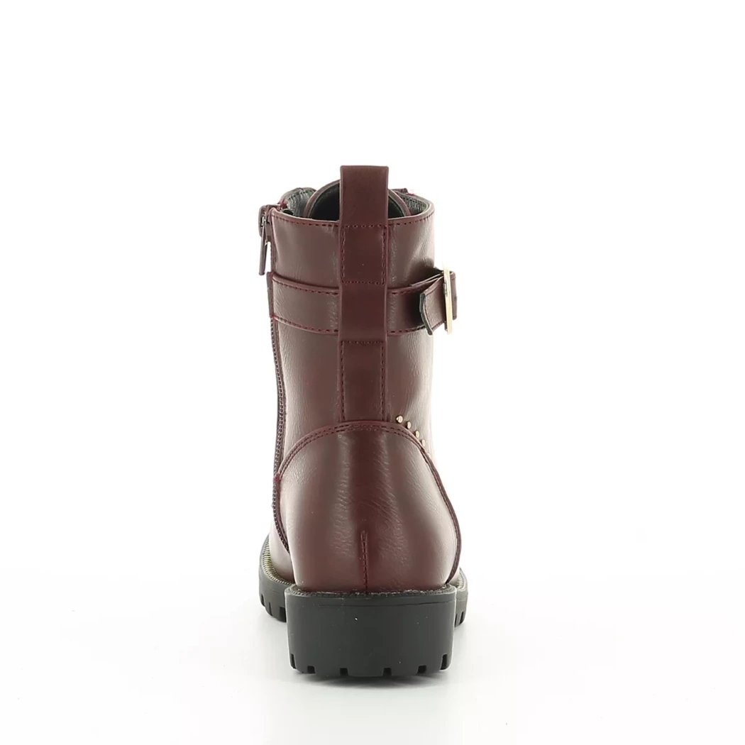 Image (3) de la chaussures Fashion Victim - Bottines Bordeaux en Cuir synthétique