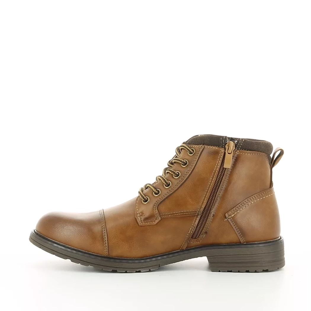 Image (4) de la chaussures Campus - Bottines Cuir naturel / Cognac en Cuir synthétique