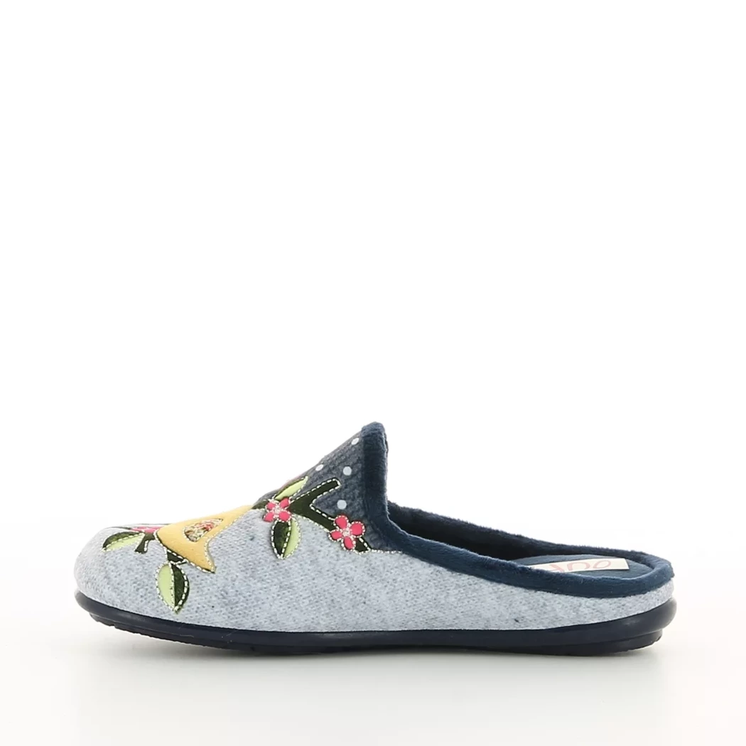 Image (4) de la chaussures OUF!... - Pantoufles et Chaussons Bleu en Textile