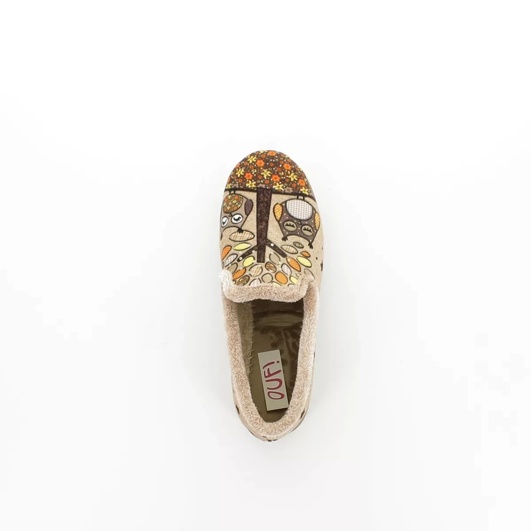 Image (6) de la chaussures OUF!... - Pantoufles et Chaussons Beige en Textile