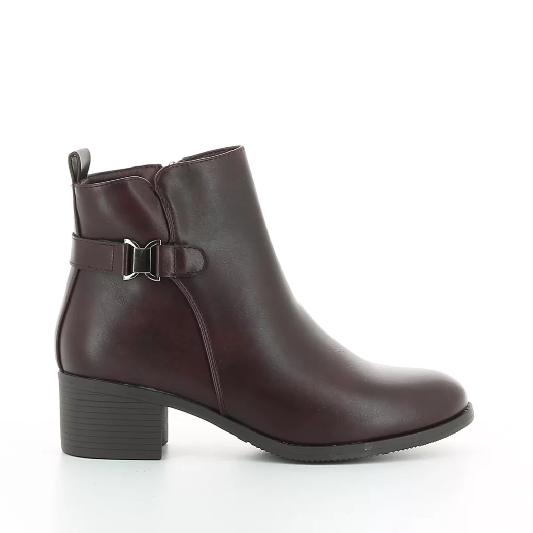 Image (2) de la chaussures Smart Standard - Boots Bordeaux en Cuir synthétique