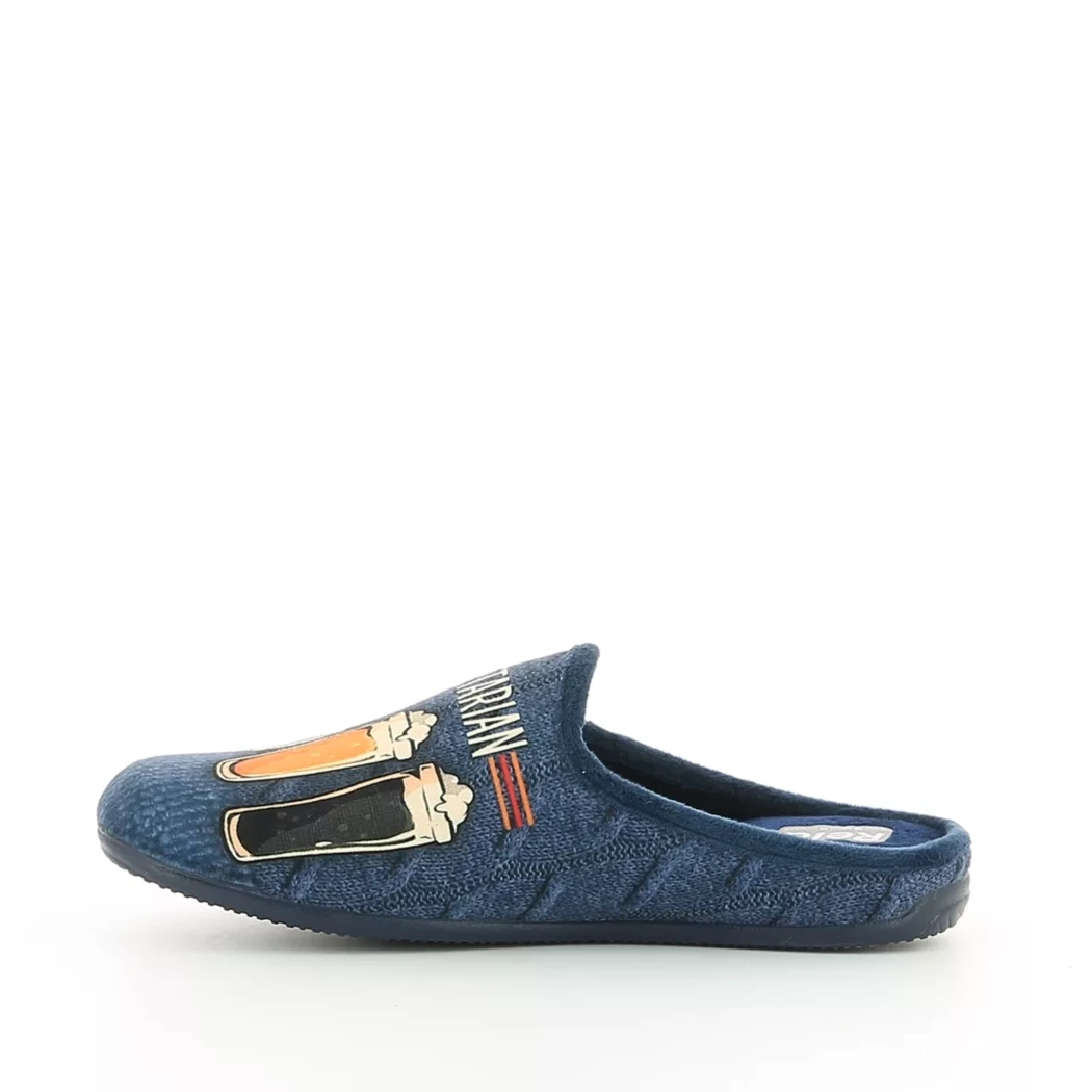 Image (4) de la chaussures Relax - Pantoufles et Chaussons Bleu en Textile