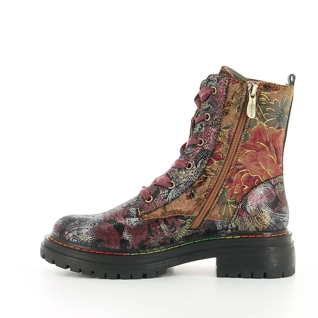 Image (4) de la chaussures Laura Vita - Bottines Bordeaux en Multi-Matières Image (4) de la chaussures Laura Vita - Bottines Bordeaux en Multi-Matières