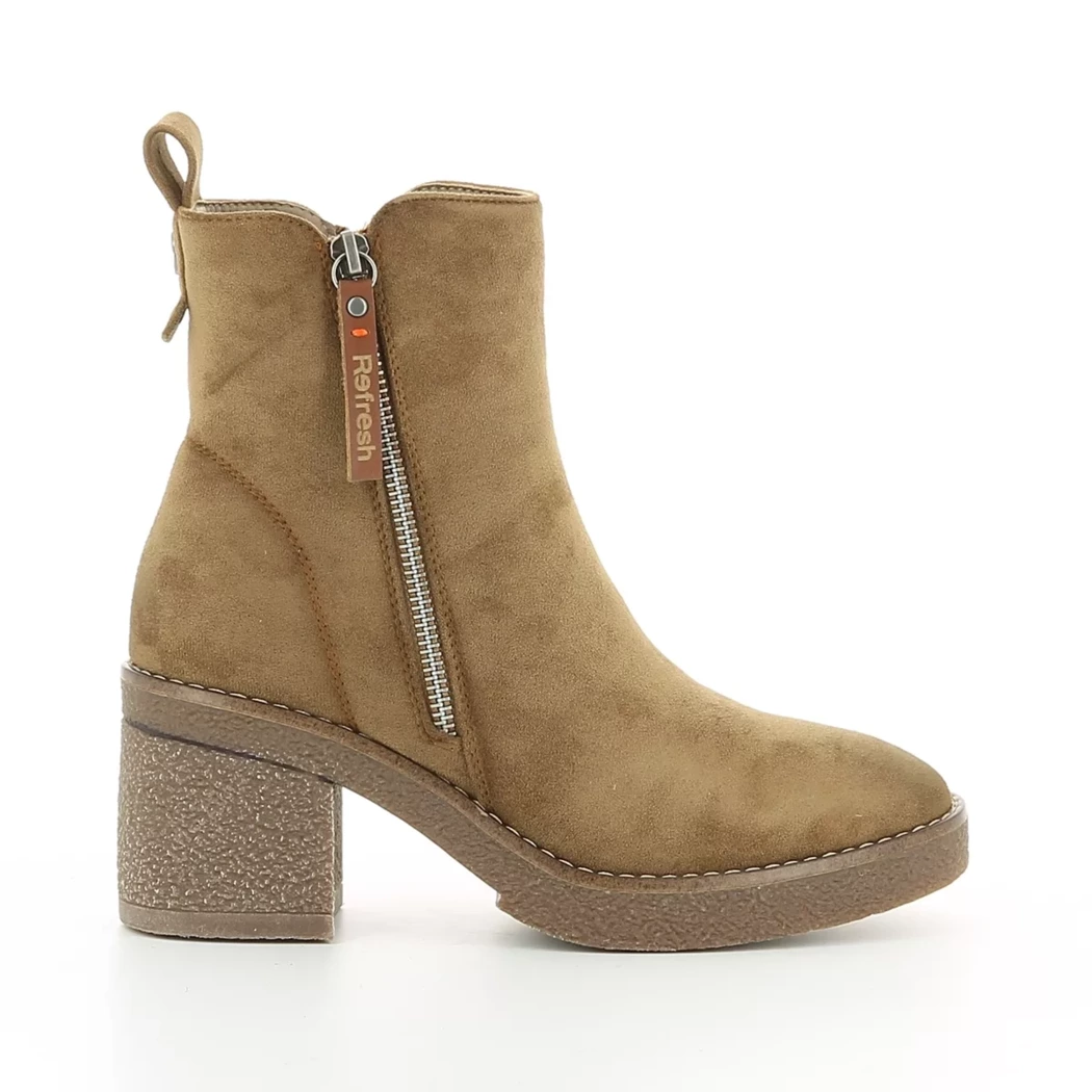 Image (2) de la chaussures Refresh - Boots Cuir naturel / Cognac en Cuir synthétique