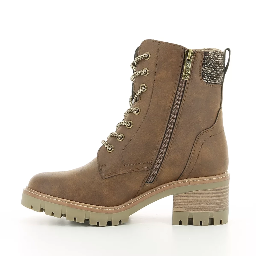 Image (4) de la chaussures Relife - Bottines Cuir naturel / Cognac en Cuir synthétique