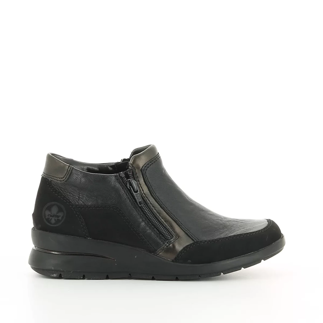 Image (2) de la chaussures Rieker - Boots Noir en Cuir synthétique