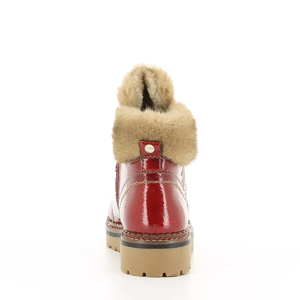 Image (3) de la chaussures Tamaris - Bottines Rouge en Cuir vernis