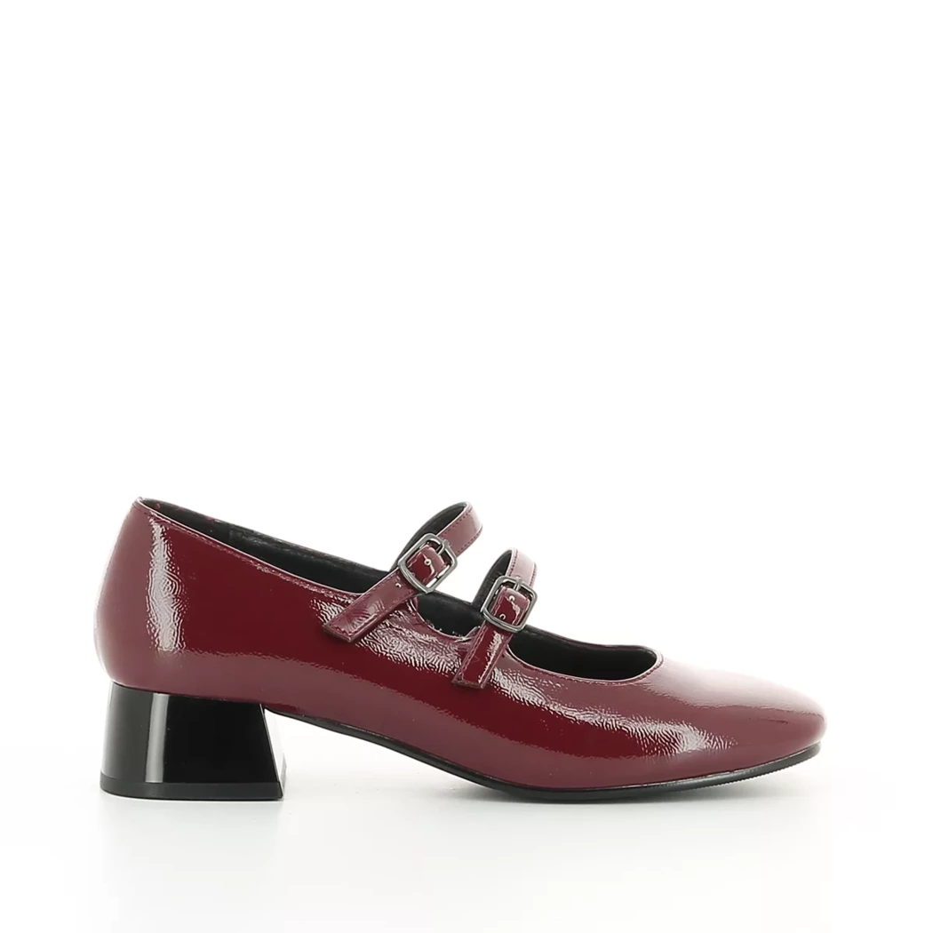 Image (2) de la chaussures Pretty Stories - Escarpins Bordeaux en Cuir synthétique