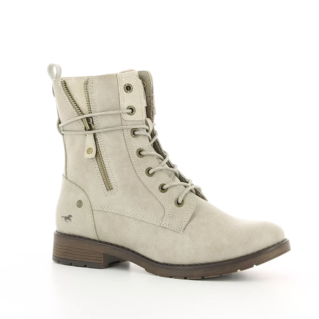 Image (1) de la chaussures Mustang - Bottines Beige en Cuir synthétique