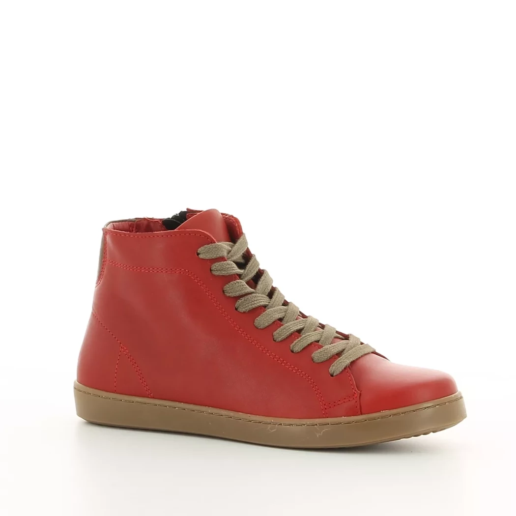 Image (1) de la chaussures Diabolo Studio - Bottines Rouge en Cuir