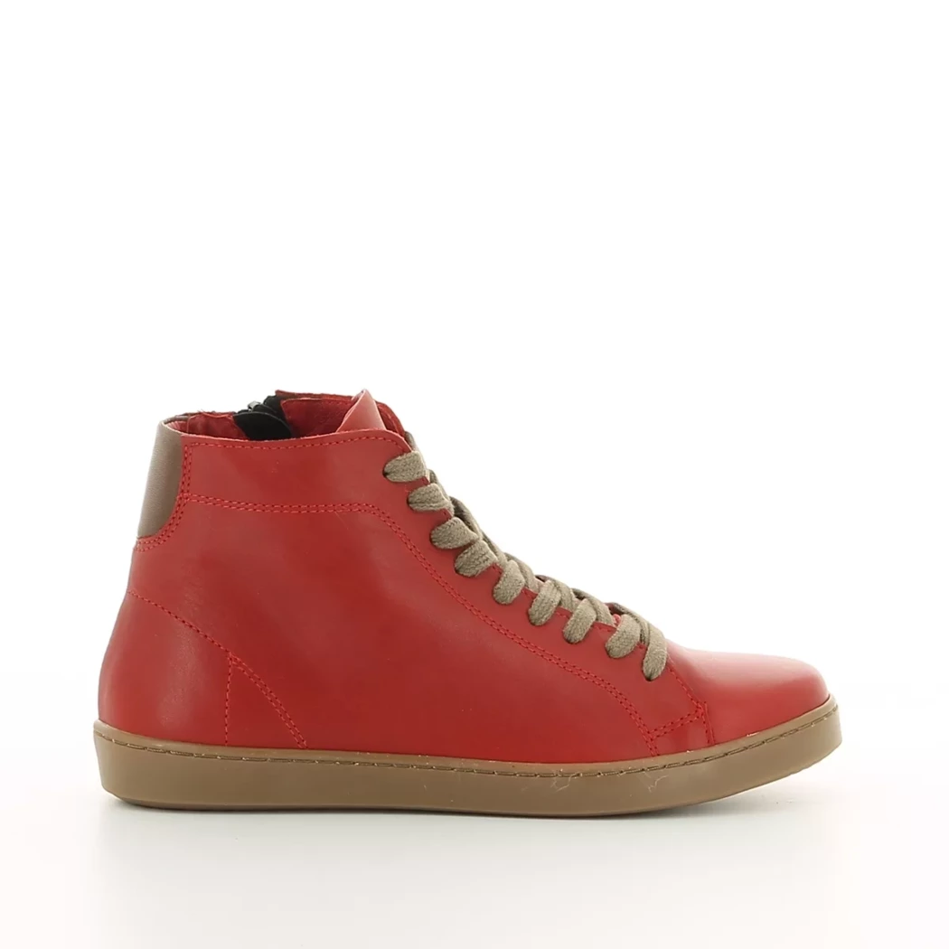 Image (2) de la chaussures Diabolo Studio - Bottines Rouge en Cuir
