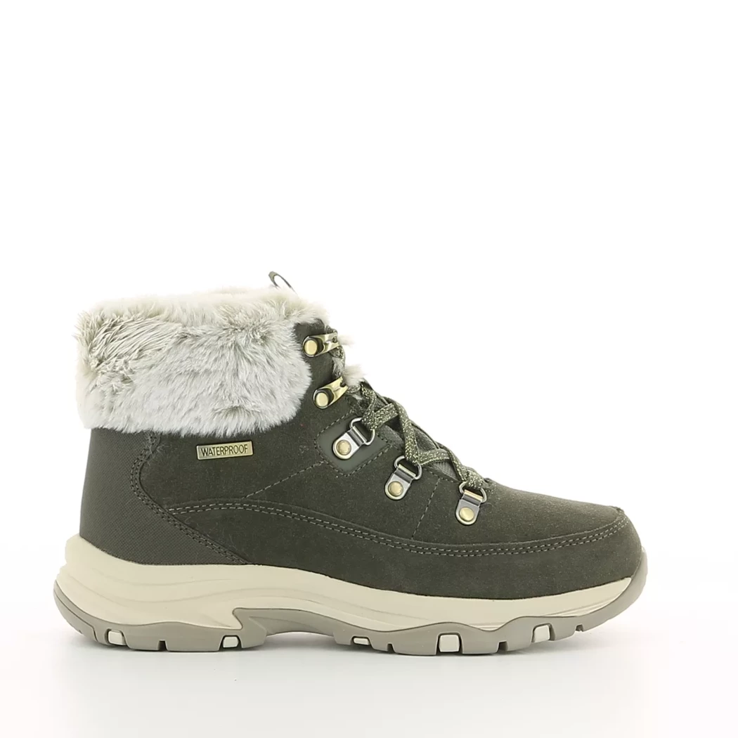 Image (2) de la chaussures Skechers - Bottines Vert en Cuir nubuck