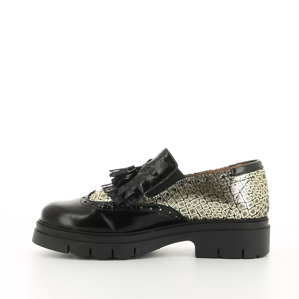 Image (4) de la chaussures Diabolo Studio - Mocassins Noir en Cuir vernis