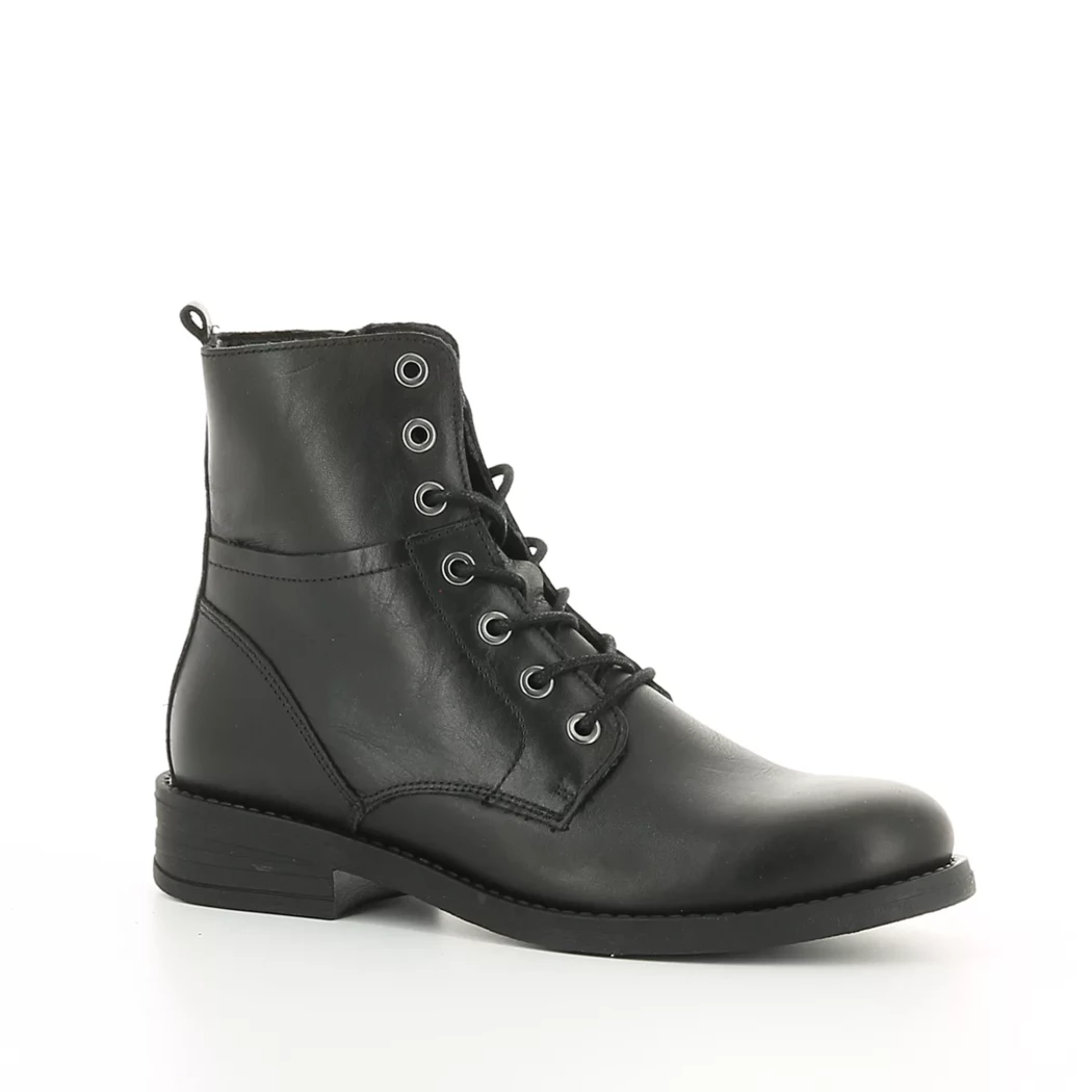 Image (1) de la chaussures Simplement B - Bottines Noir en Cuir