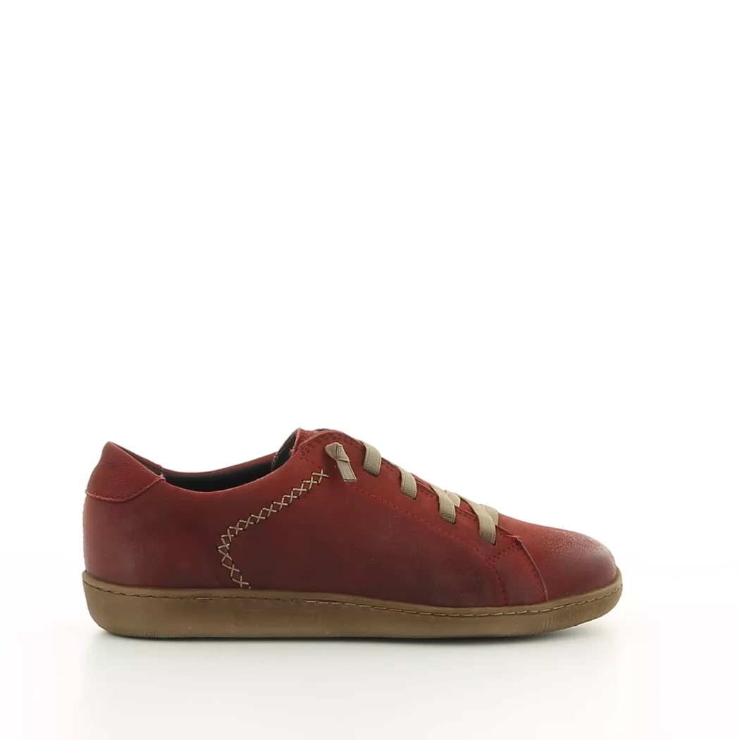Image (2) de la chaussures Diabolo Studio - Baskets Rouge en Cuir
