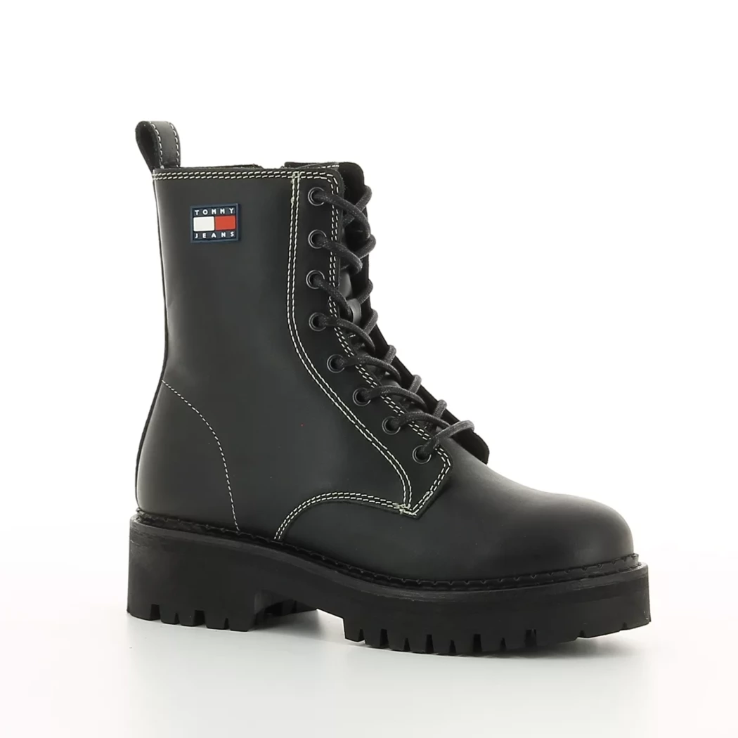 Image (1) de la chaussures Tommy jeans - Bottines Noir en Cuir