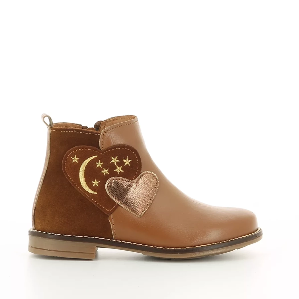 Image (2) de la chaussures Les Fees de Bengale - Boots Cuir naturel / Cognac en Cuir