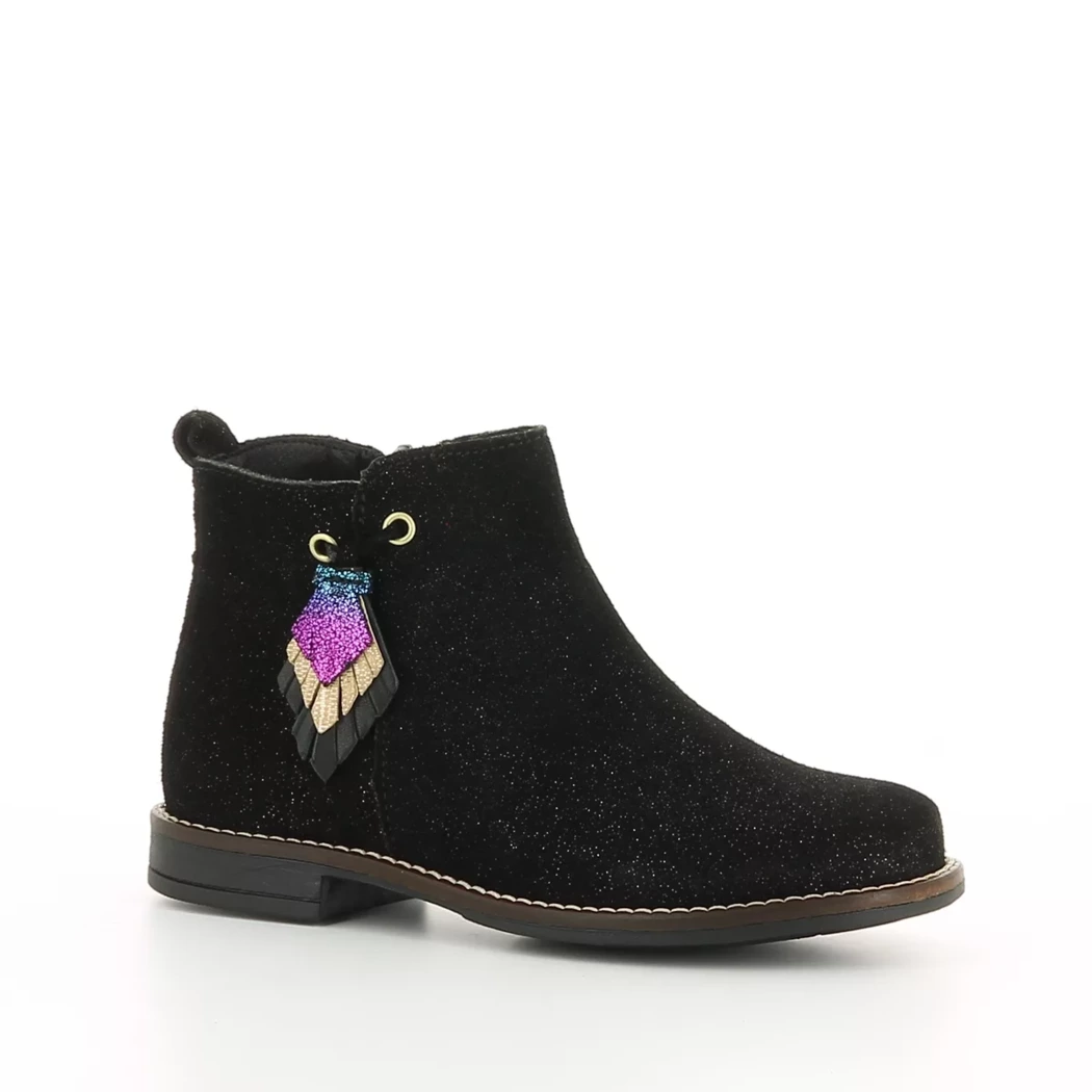 Image (1) de la chaussures Les Fees de Bengale - Boots Noir en Cuir nubuck