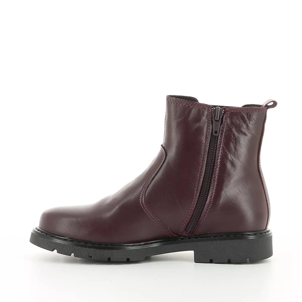 Image (4) de la chaussures Free Monday - Boots Bordeaux en Cuir