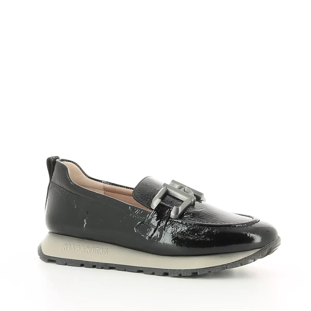 Image (1) de la chaussures Hispanitas - Mocassins Noir en Cuir vernis