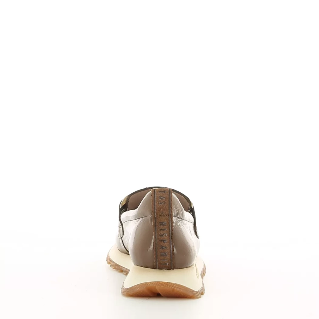Image (3) de la chaussures Hispanitas - Mocassins Taupe en Cuir vernis