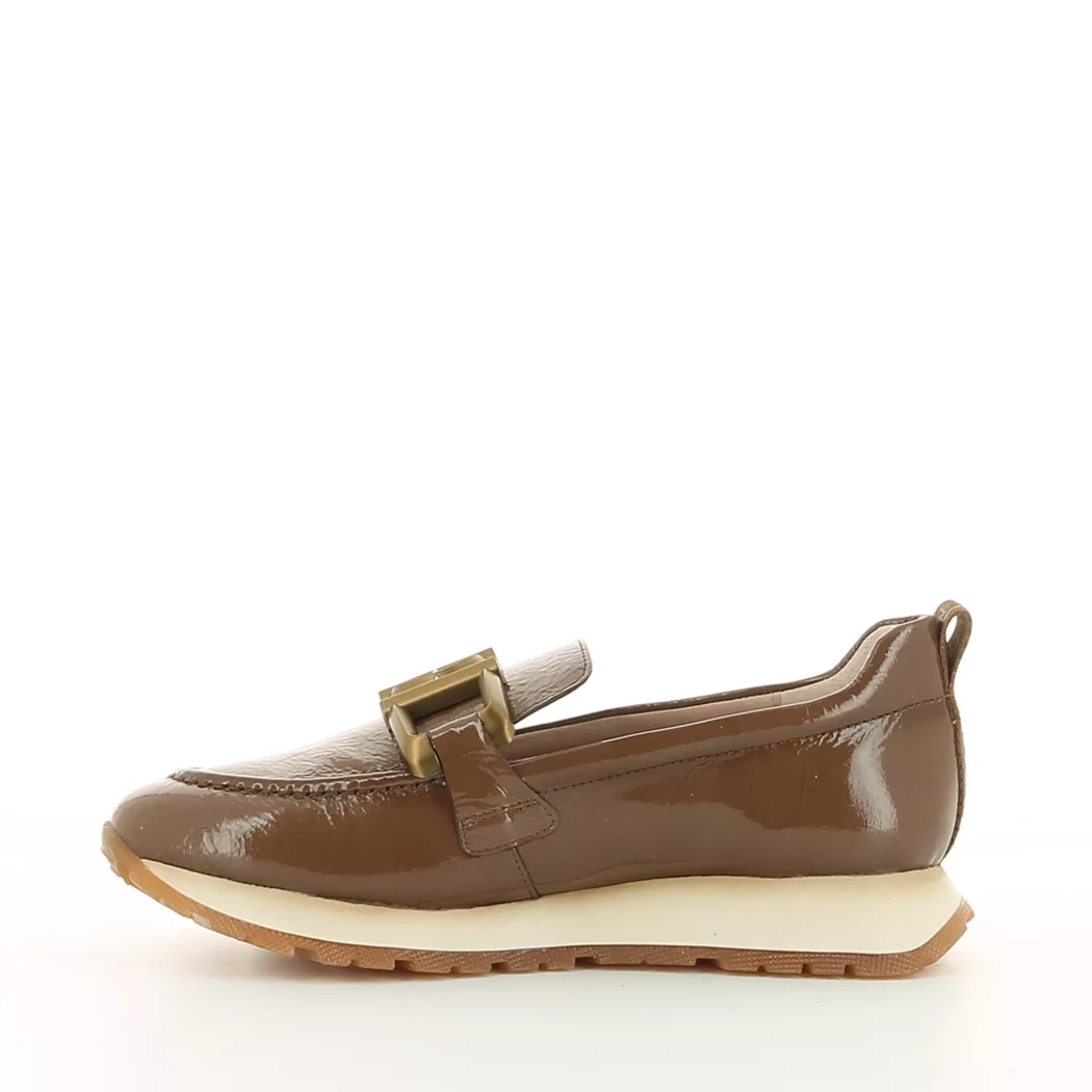 Image (4) de la chaussures Hispanitas - Mocassins Taupe en Cuir vernis