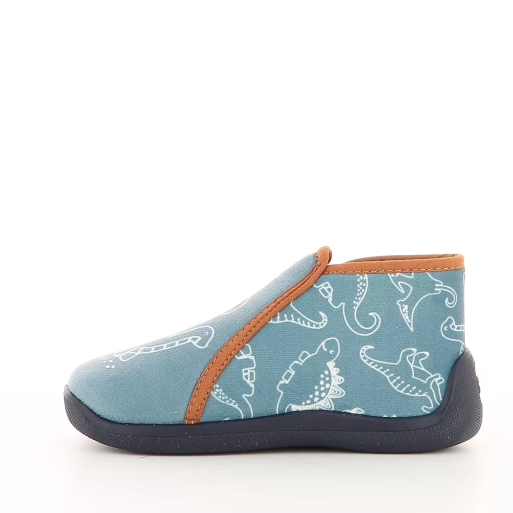 Image (4) de la chaussures Bossi - Pantoufles et Chaussons Bleu en Textile