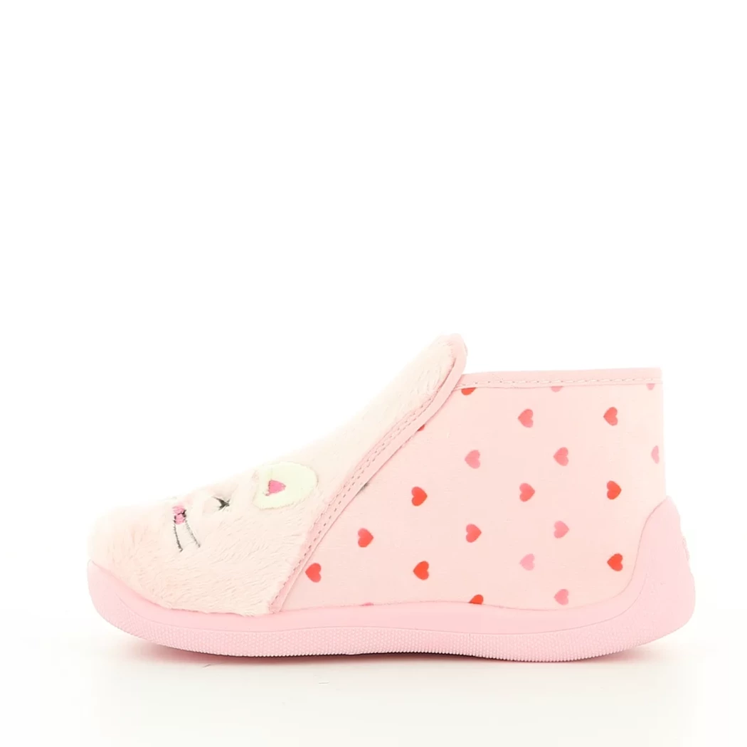 Image (4) de la chaussures Bossi - Pantoufles et Chaussons Rose en Textile