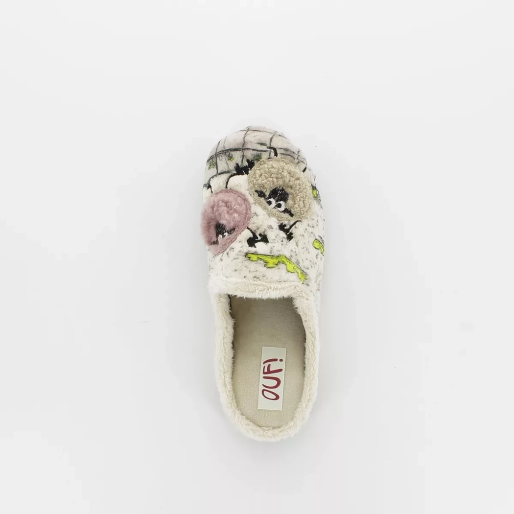 Image (6) de la chaussures OUF!... - Pantoufles et Chaussons Beige en Textile Image (6) de la chaussures OUF!... - Pantoufles et Chaussons Beige en Textile