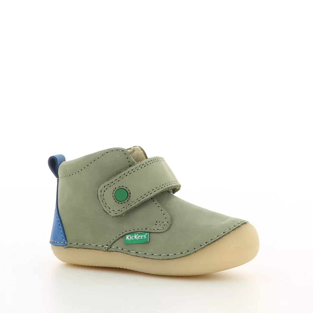 Image (1) de la chaussures Kickers - Bottines Vert en Cuir Image (1) de la chaussures Kickers - Bottines Vert en Cuir