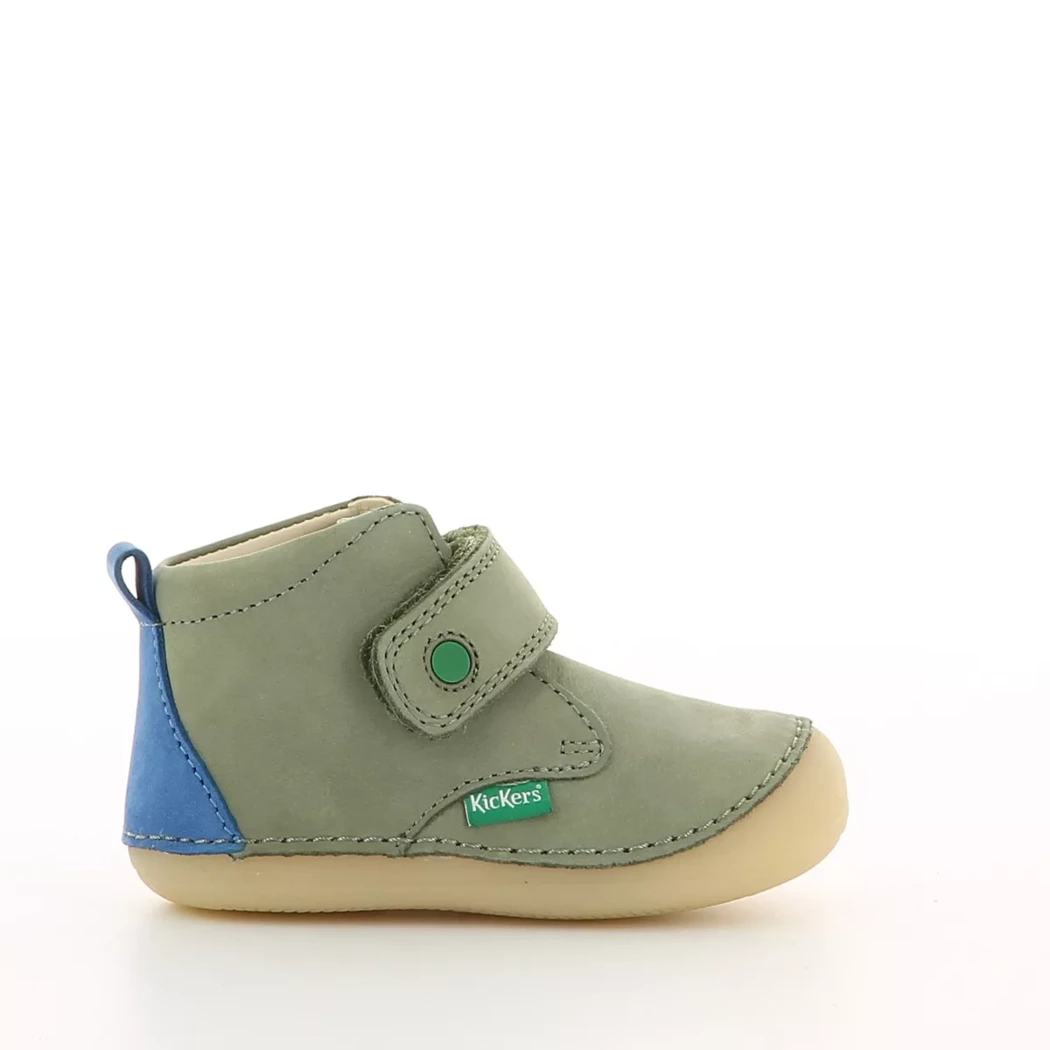 Image (2) de la chaussures Kickers - Bottines Vert en Cuir Image (2) de la chaussures Kickers - Bottines Vert en Cuir
