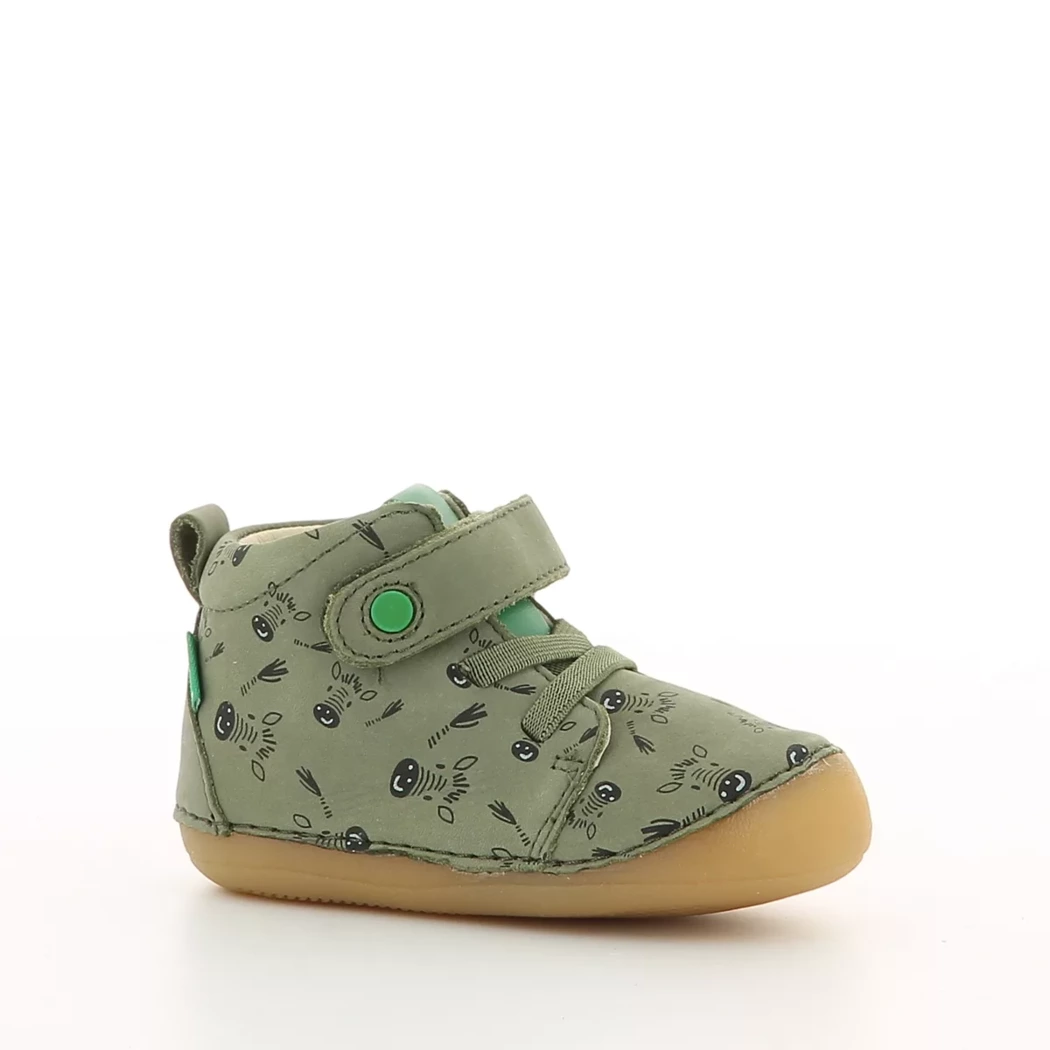 Image (1) de la chaussures Kickers - Bottines Vert en Cuir Image (1) de la chaussures Kickers - Bottines Vert en Cuir