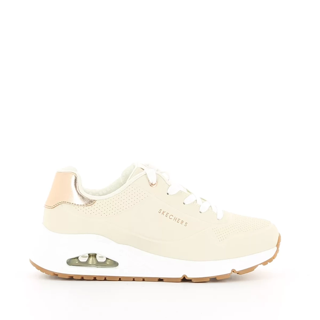 Image (2) de la chaussures Skechers - Baskets Beige en Cuir synthétique