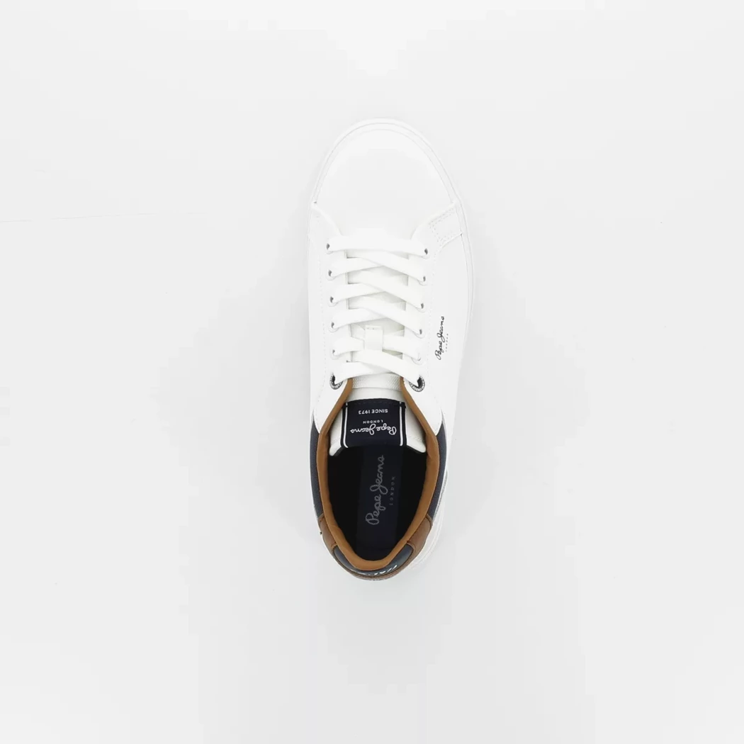 Image (6) de la chaussures Pepe Jeans - Baskets Blanc en Cuir synthétique
