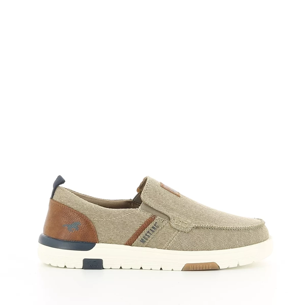 Image (2) de la chaussures Mustang - Mocassins Beige en Textile