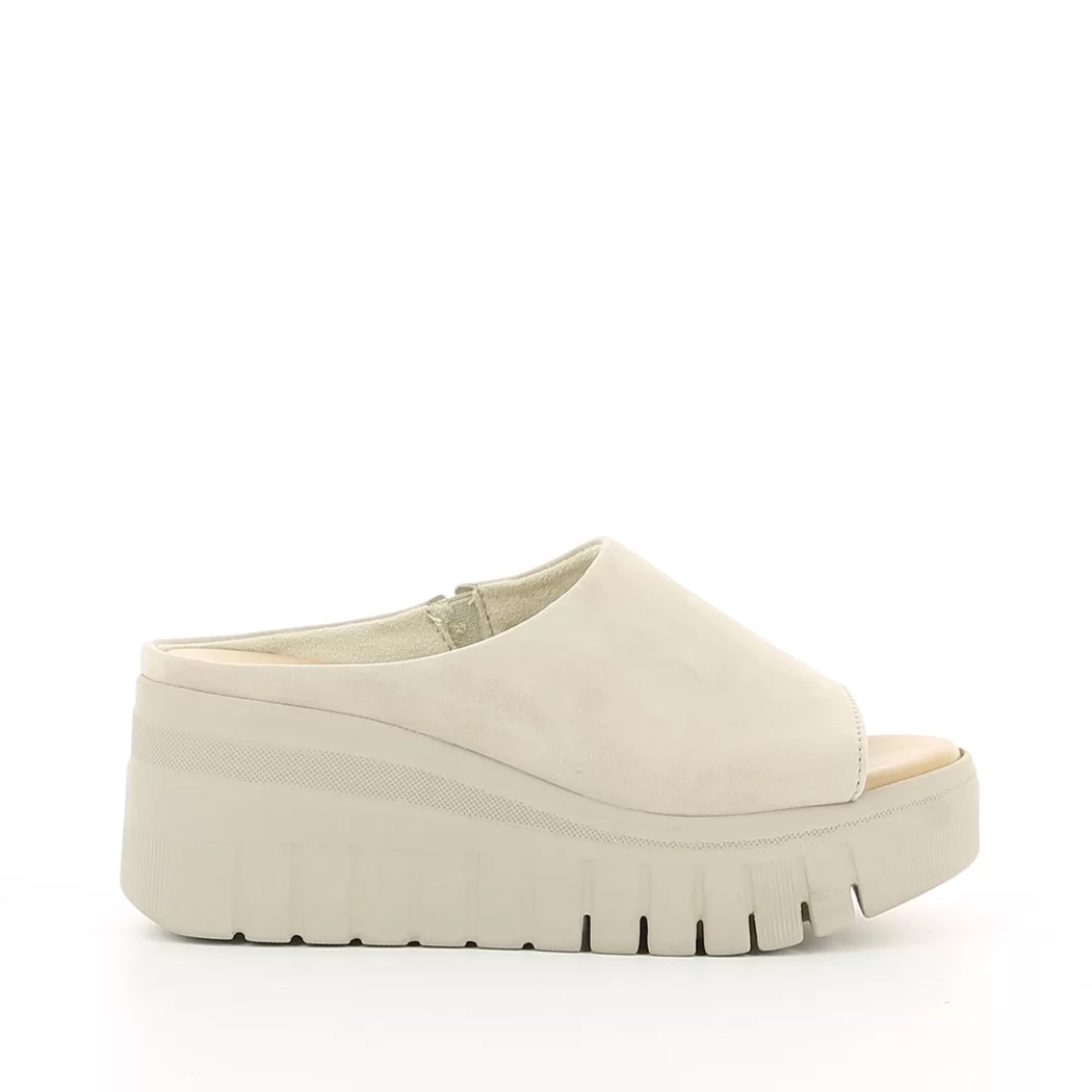 Image (2) de la chaussures Tamaris - Mules et Sabots Taupe en Cuir nubuck