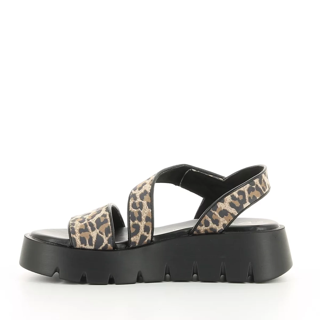 Image (4) de la chaussures Marco Tozzi - Sandales et Nu-Pieds Marron en Textile